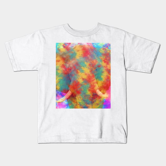 Abstract Elephant Kids T-Shirt by uniqued